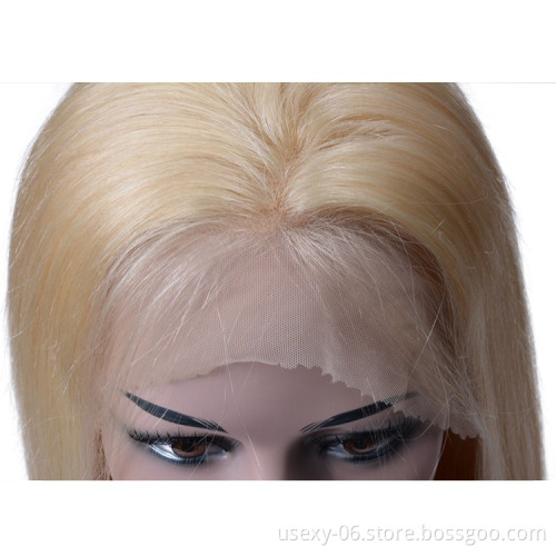 32 34 36 38 Inch Human Hair Virgin Wigs Blonde 613 HD Lace Front Vendors Brazilian Lace Front Human Hair Wigs For Black Women